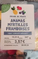 Ananas myrtille framboises