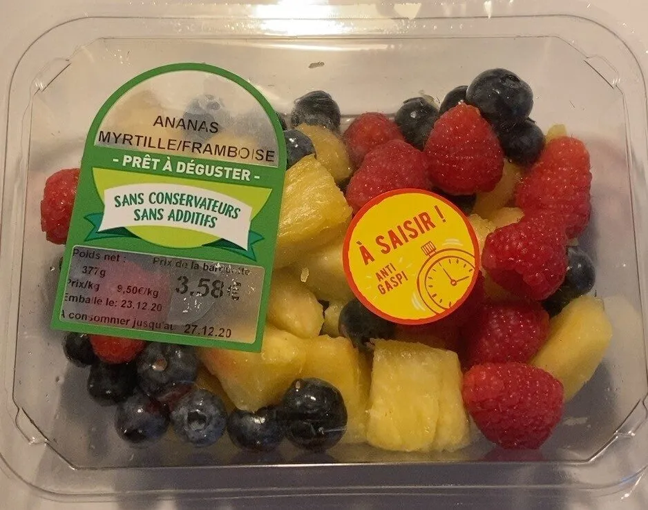 Ananas/Myrtille/Framboise