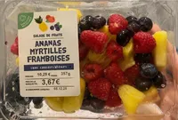 Ananas myrtille framboise