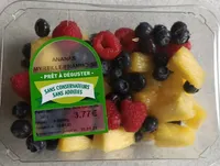 Salade de fruits Ananas-Myrtilles-Framboises
