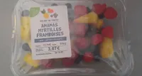 Ananas myrtilles framboises
