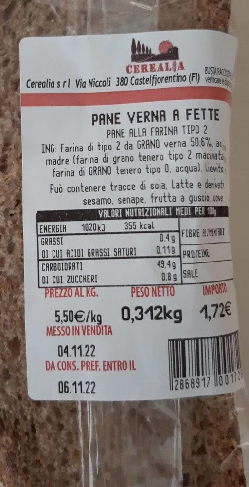 Pane verna a fette
