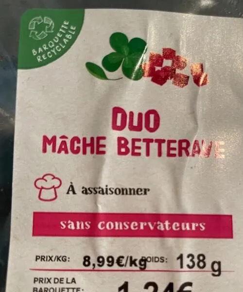 Duo mâche betterave