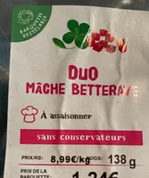 Duo mâche betterave