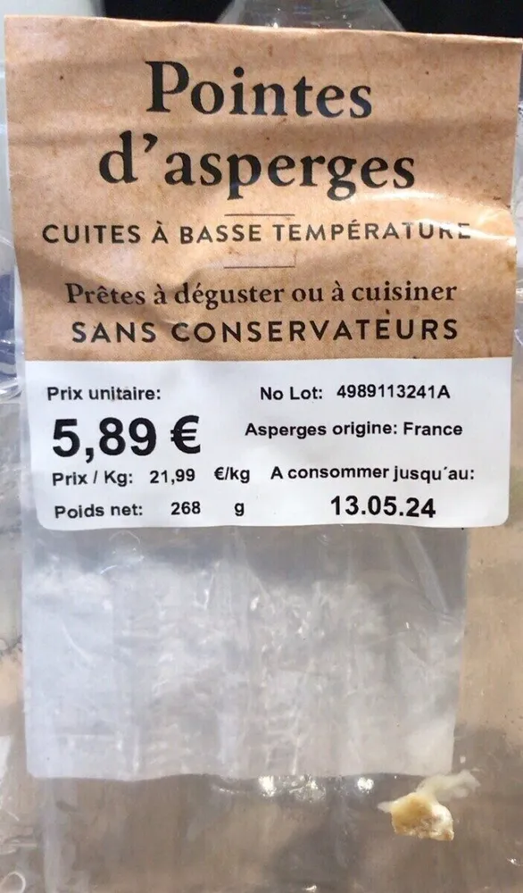 Pointes d’aspzrges