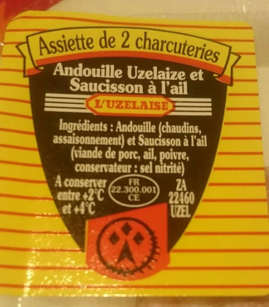 Assiette de 2 charcuteries