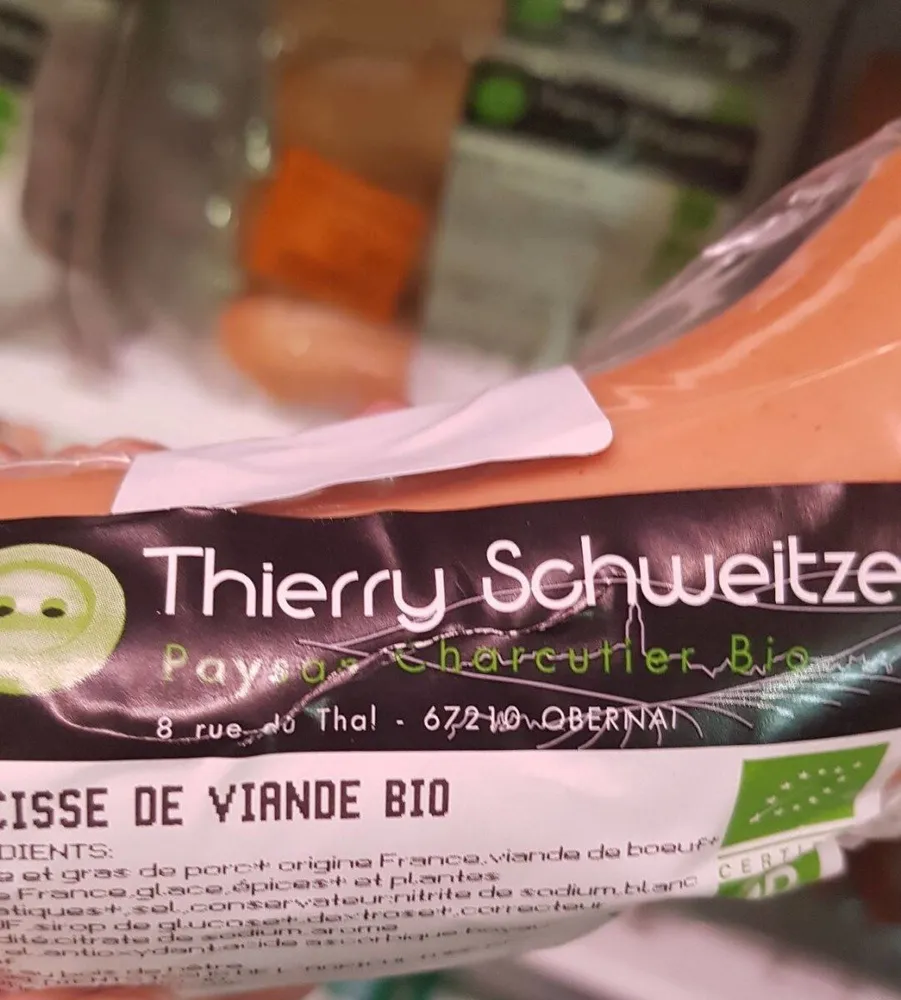 Saucisse de viande bio
