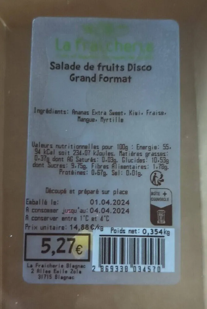 Salade de fruits disco