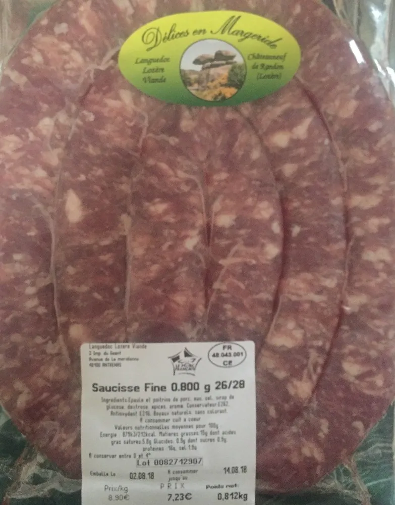 Saucisse fine