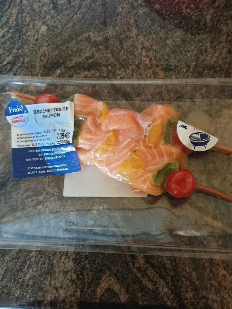 Brochettes de saumon