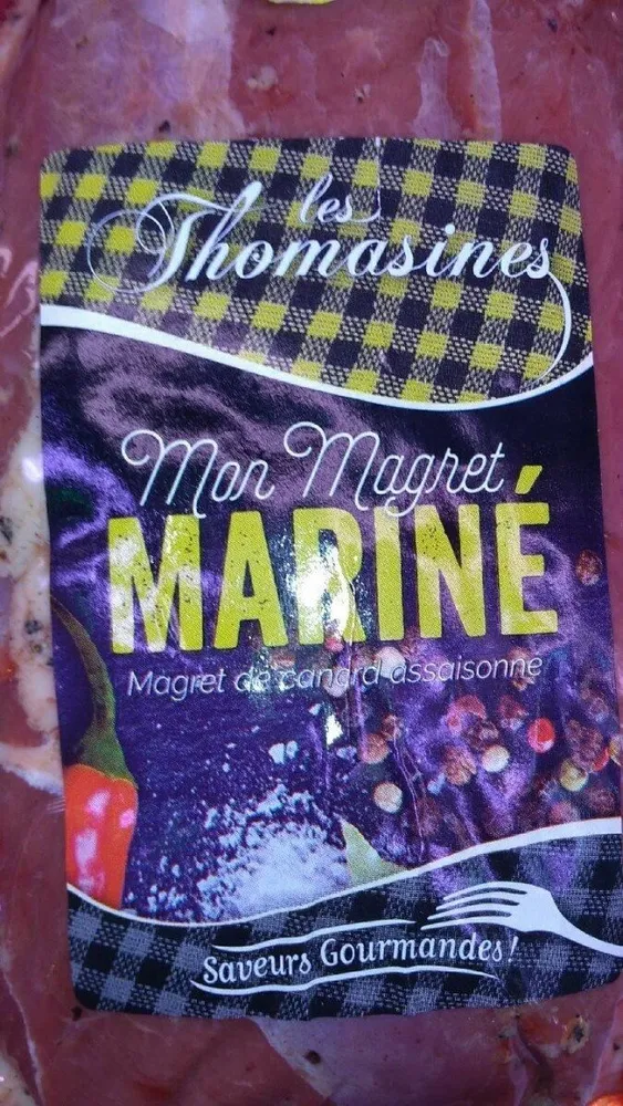 Magret de canard marine aux poivre