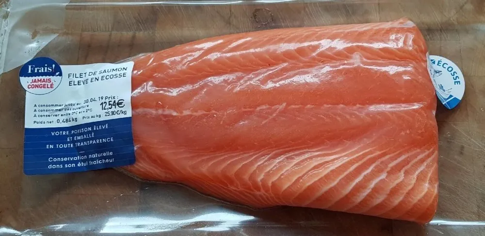 Filet de saumon élevé en écosse