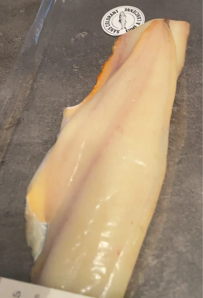 Filet de haddock sans colorant