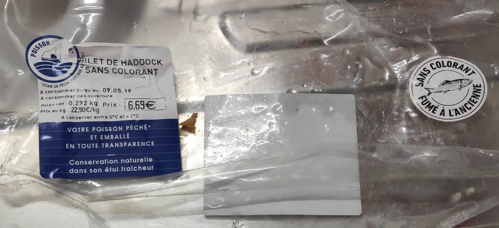 Filet de haddock sans colorant