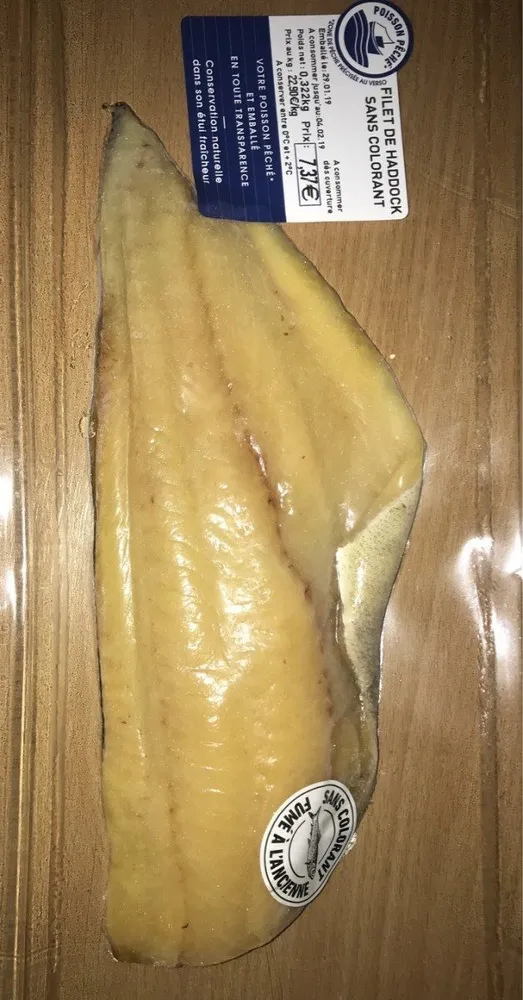 Filet de Haddock sans colorant