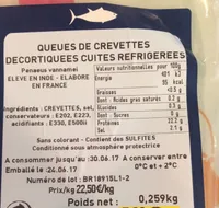 Queues de crevettes