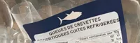 Queues de crevettes Decortiquées