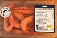 Crevettes entieres cuites sauvages