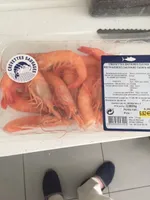 Crevettes entieres cuites refrigerees sauvage
