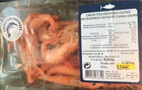 Crevettes entieres cuites