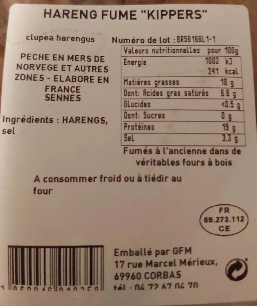 Hareng fumé kippers