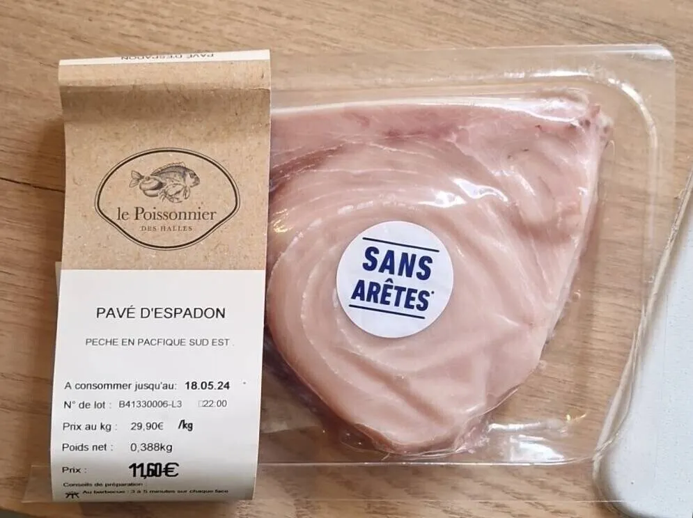 Pavé d'espadon