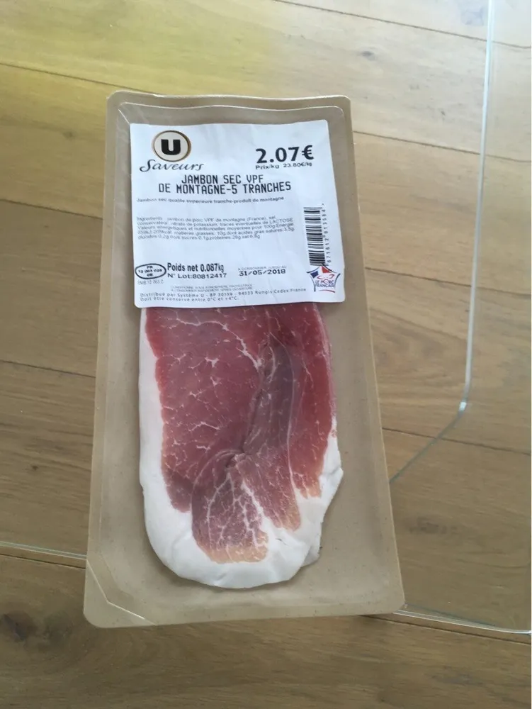 Jambon sec de montagne