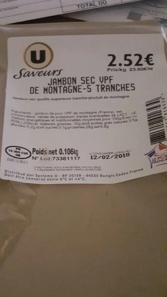 Jambon sec