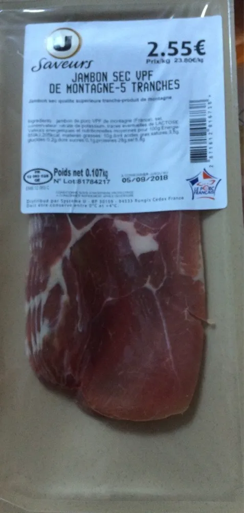 Jambon sec de montagne