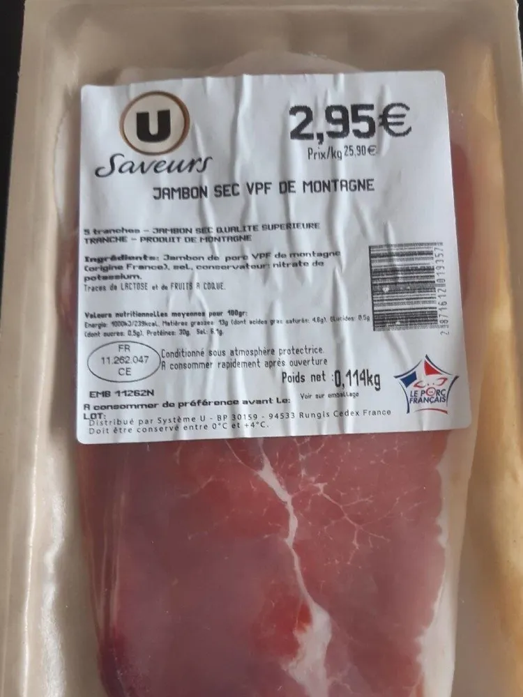 Jambon sec de montagne