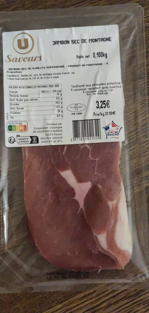Jambon sec de montagne