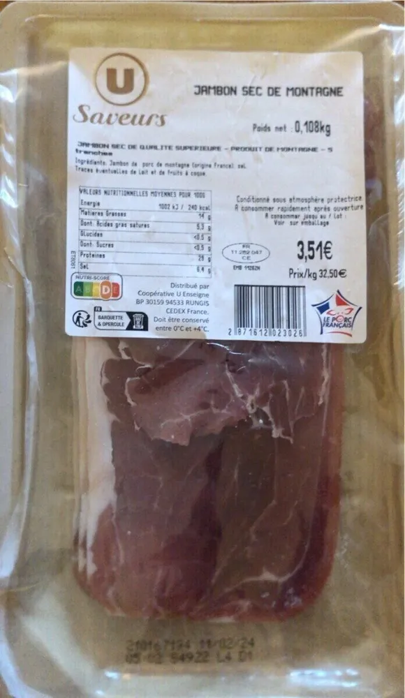 Jambon sec de montagne