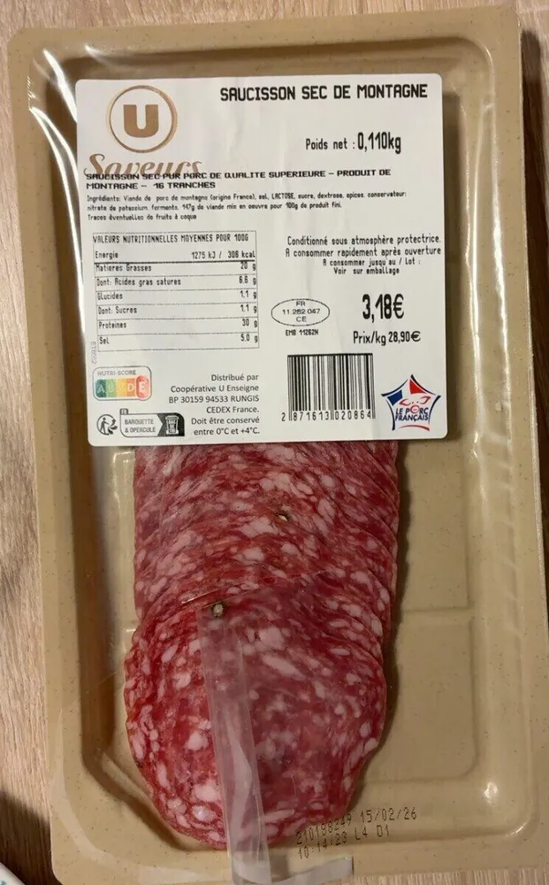 Saucisson sec de montagne