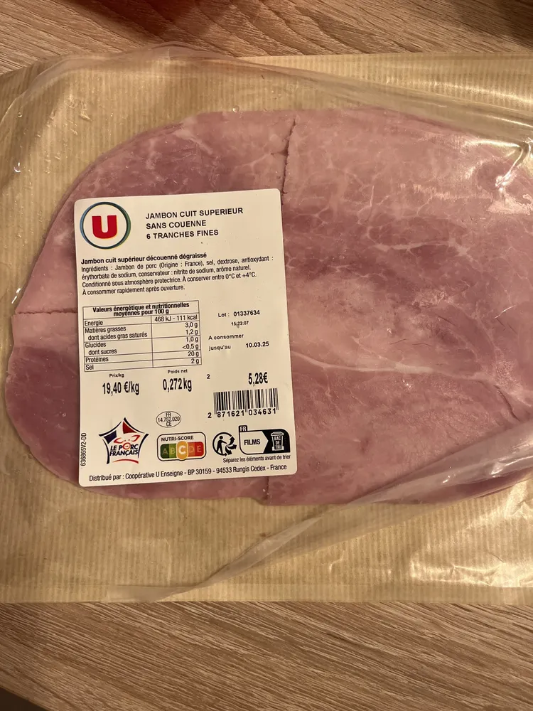 Jambon blanc