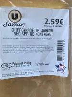 Chiffonade de jambon sec VPF de montagne