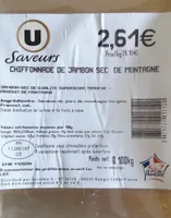 Chiffonnade de jambon sec de montagne