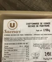 Chiffonnade de viande séchée