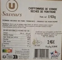 Chiffonnade de viande séchée de montagne