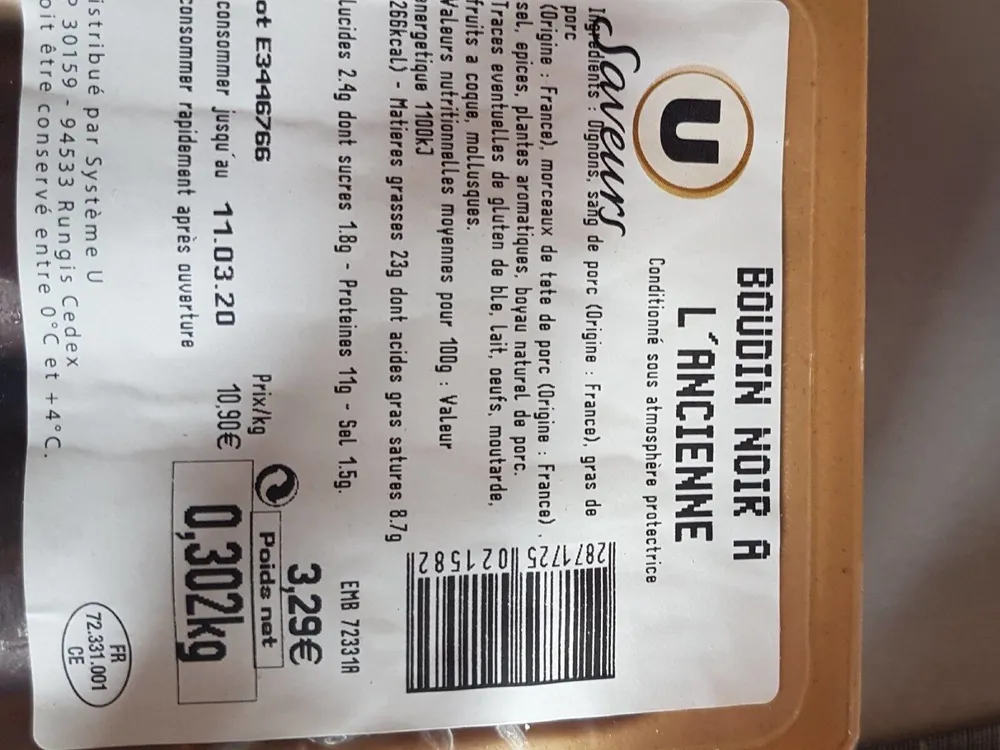 Boudin noir à l'ancienne