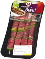 Brochette de boeuf nature, France, 4 pièces