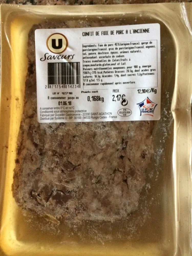 Confit de foie de porc a l ancienne