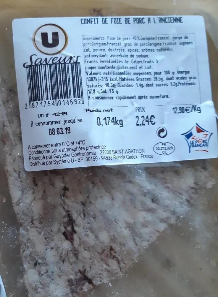 Confit de foie de porc à l'ancienne