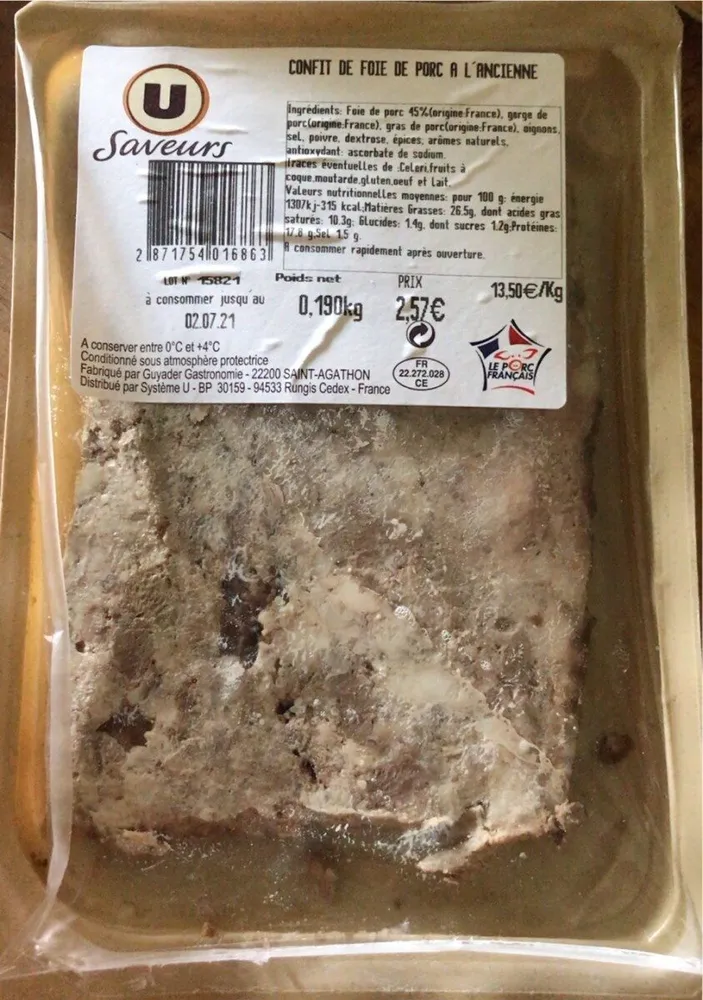 Confit de foue de porc a l’ancienne