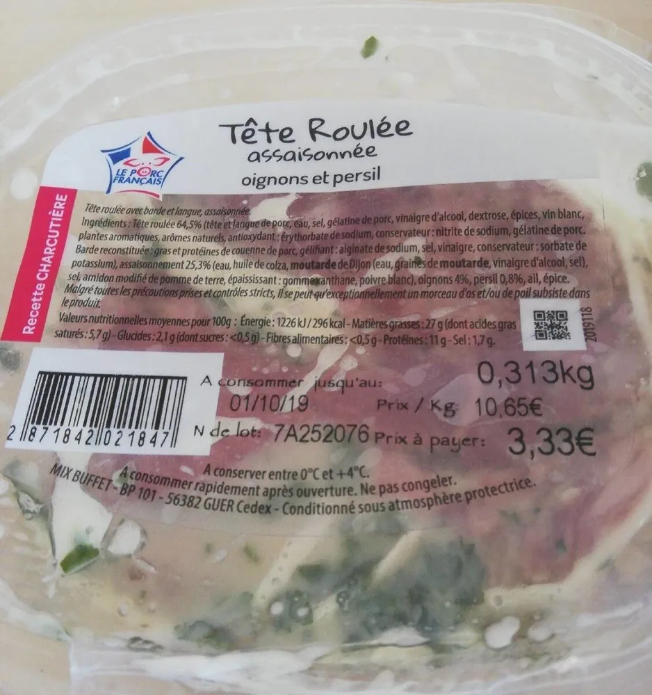 Tête roulée