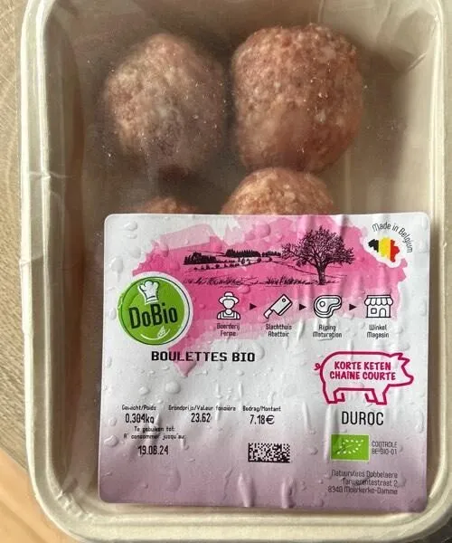 Boulettes de porc Bio