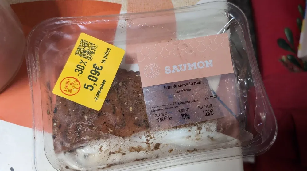 Pavé de saumon forestier