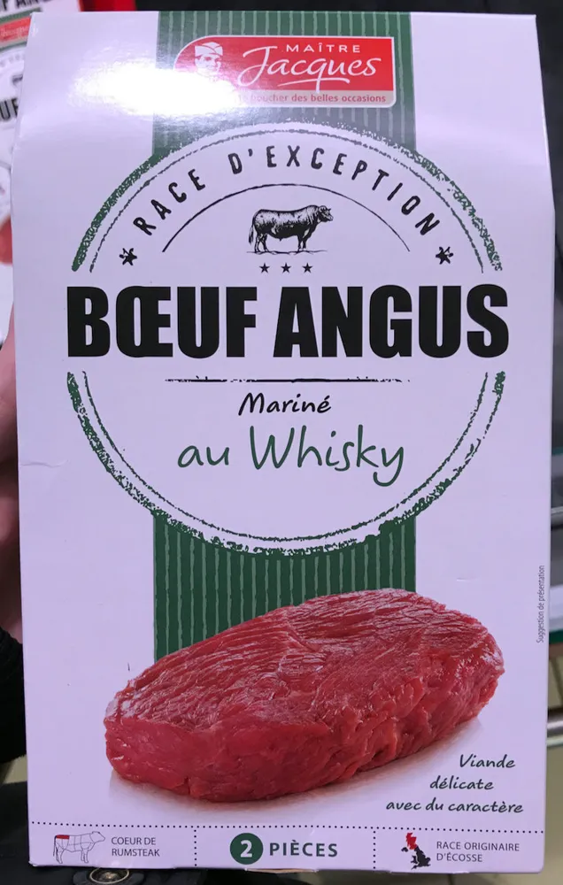 Bœuf Angus mariné au Whisky
