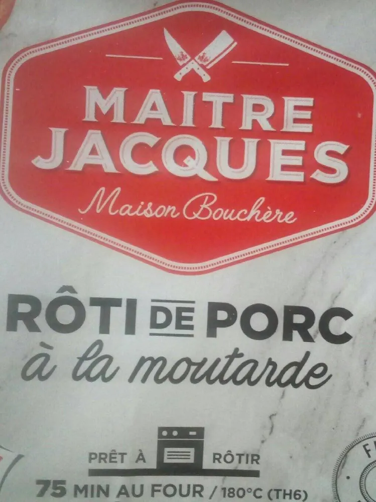 Roti de porc à la moutarde