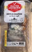 Roti de chapon au beurre truffé