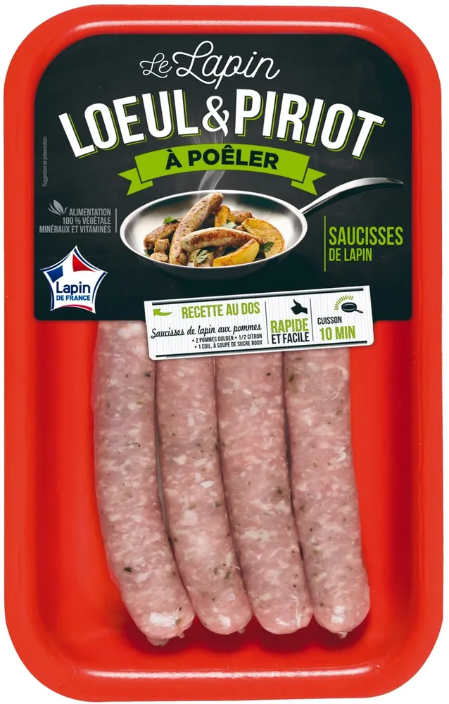 4 Saucisses de lapin aux herbes de Provence